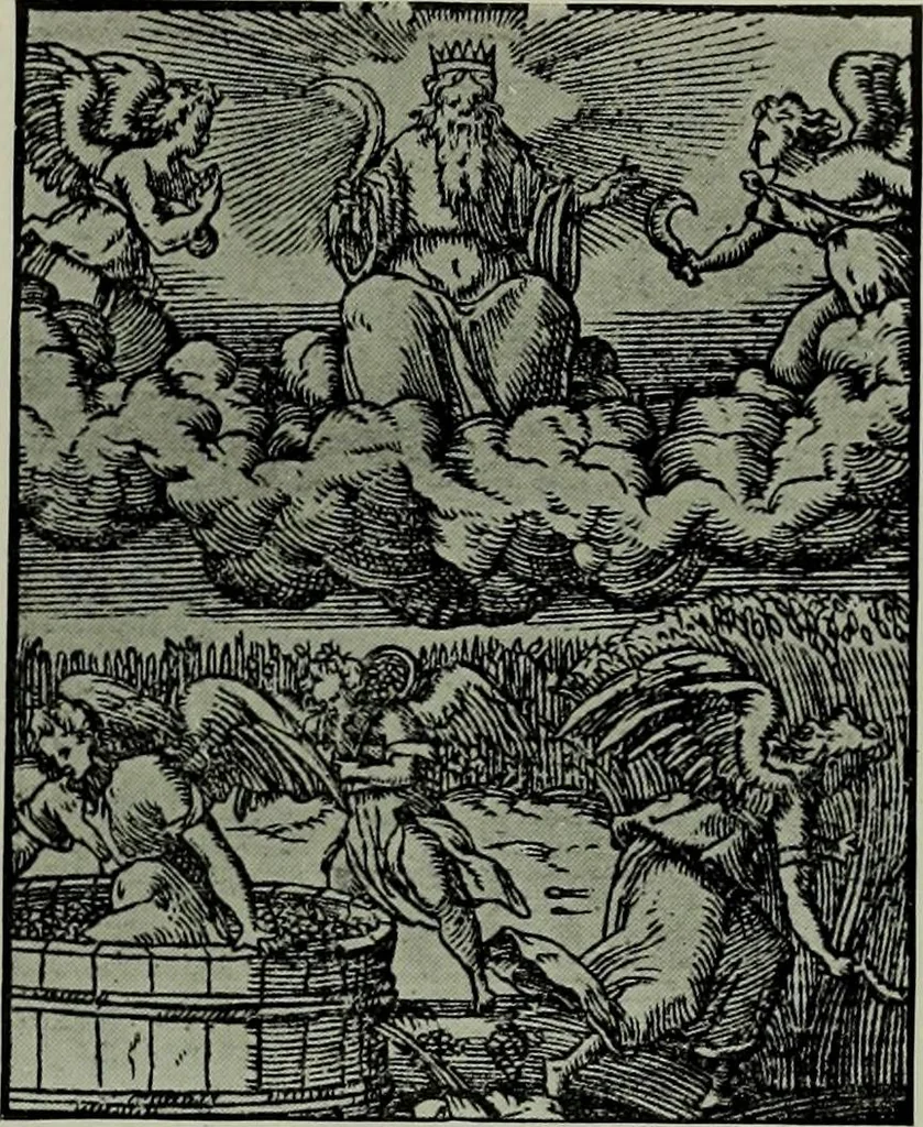 An illustration from L'art religieux de la fin du moyen âge en France; étude sur l'iconographie du moyen âge et sur ses sources d'inspiration;, 1908, leaf 510