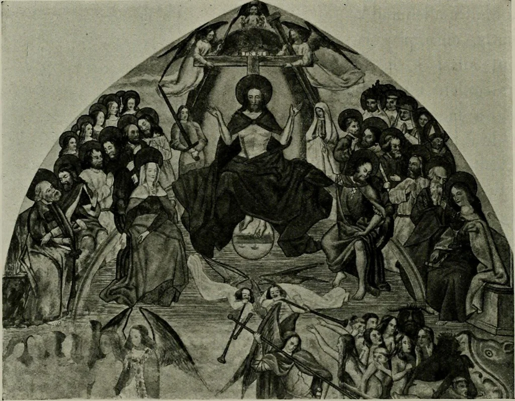 An illustration from L'art religieux de la fin du moyen âge en France; étude sur l'iconographie du moyen âge et sur ses sources d'inspiration;, 1908, leaf 511