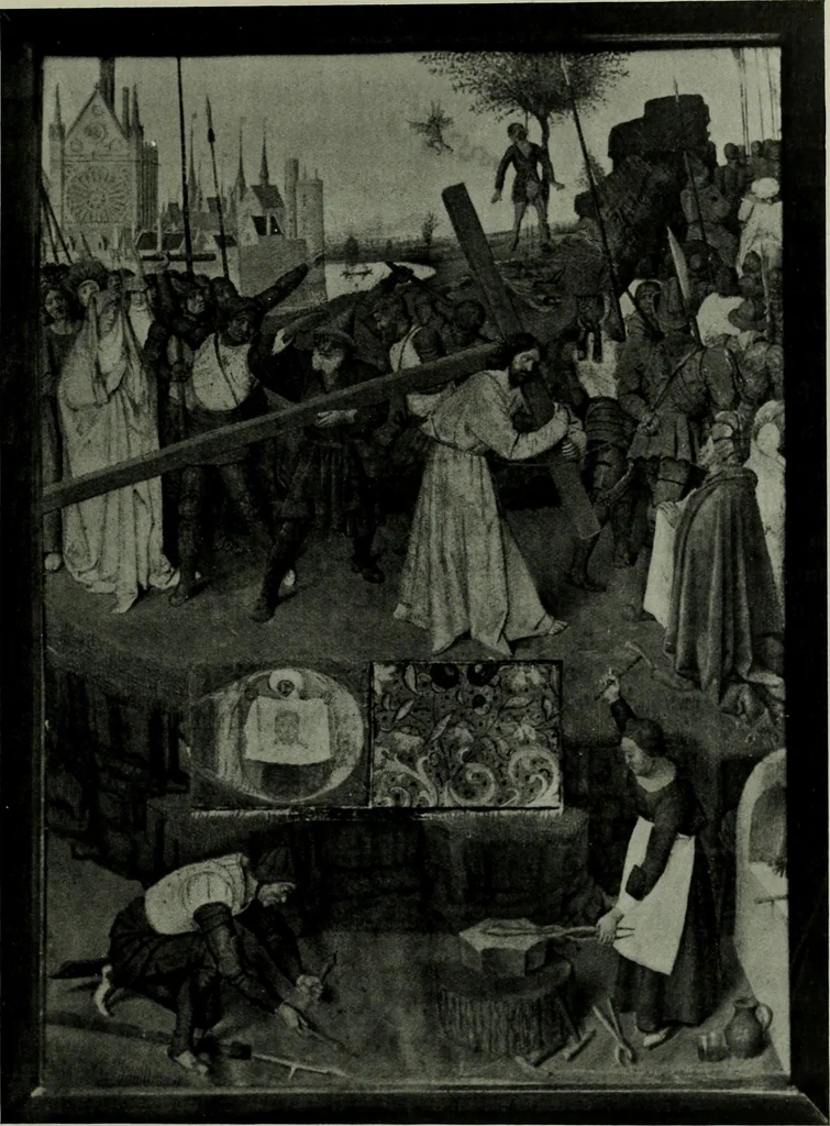 An illustration from L'art religieux de la fin du moyen âge en France; étude sur l'iconographie du moyen âge et sur ses sources d'inspiration;, 1908, leaf 58