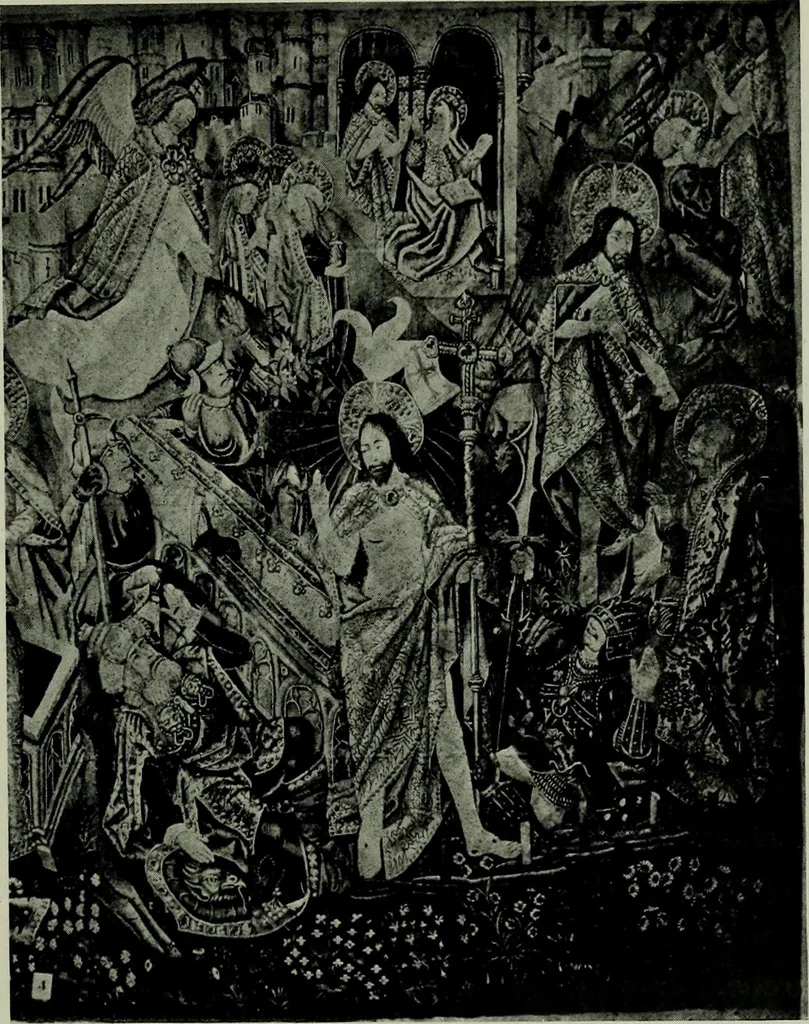An illustration from L'art religieux de la fin du moyen âge en France; étude sur l'iconographie du moyen âge et sur ses sources d'inspiration;, 1908, leaf 64