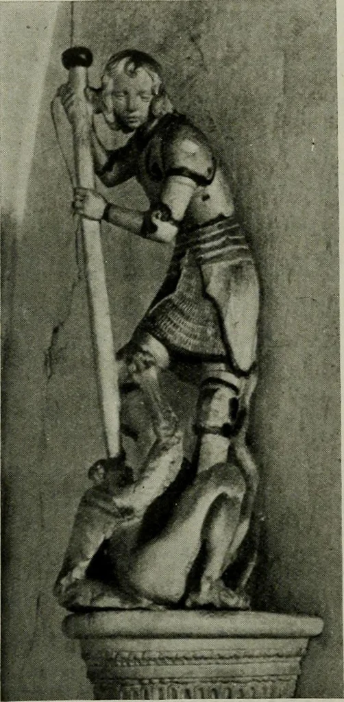 An illustration from L'art religieux de la fin du moyen âge en France; étude sur l'iconographie du moyen âge et sur ses sources d'inspiration;, 1908, leaf 71