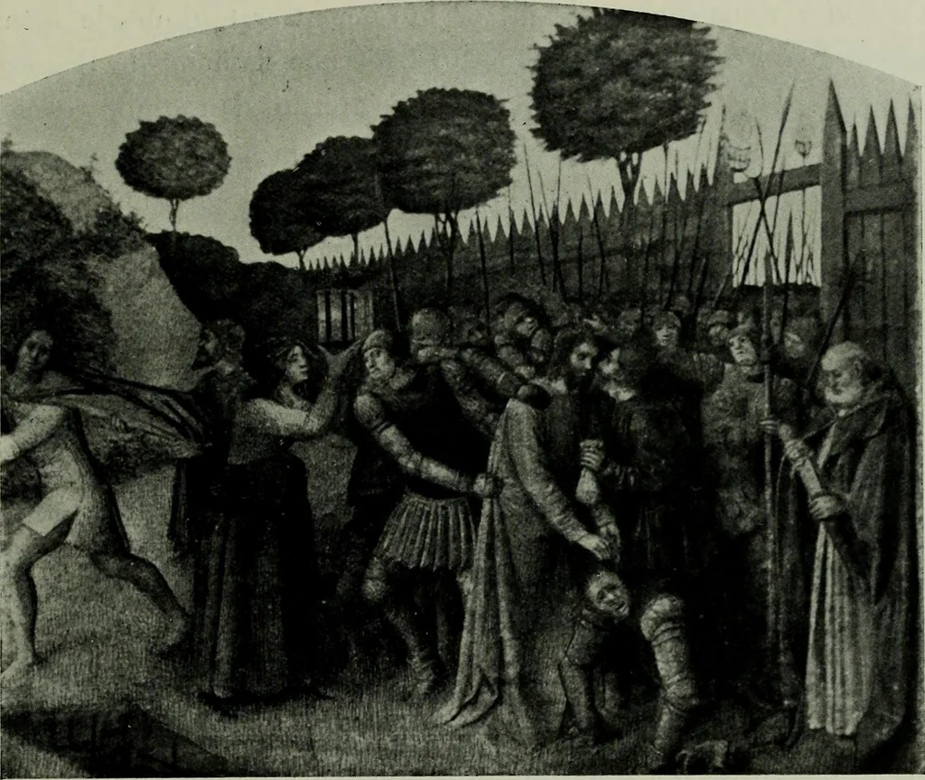 An illustration from L'art religieux de la fin du moyen âge en France; étude sur l'iconographie du moyen âge et sur ses sources d'inspiration;, 1908, leaf 74