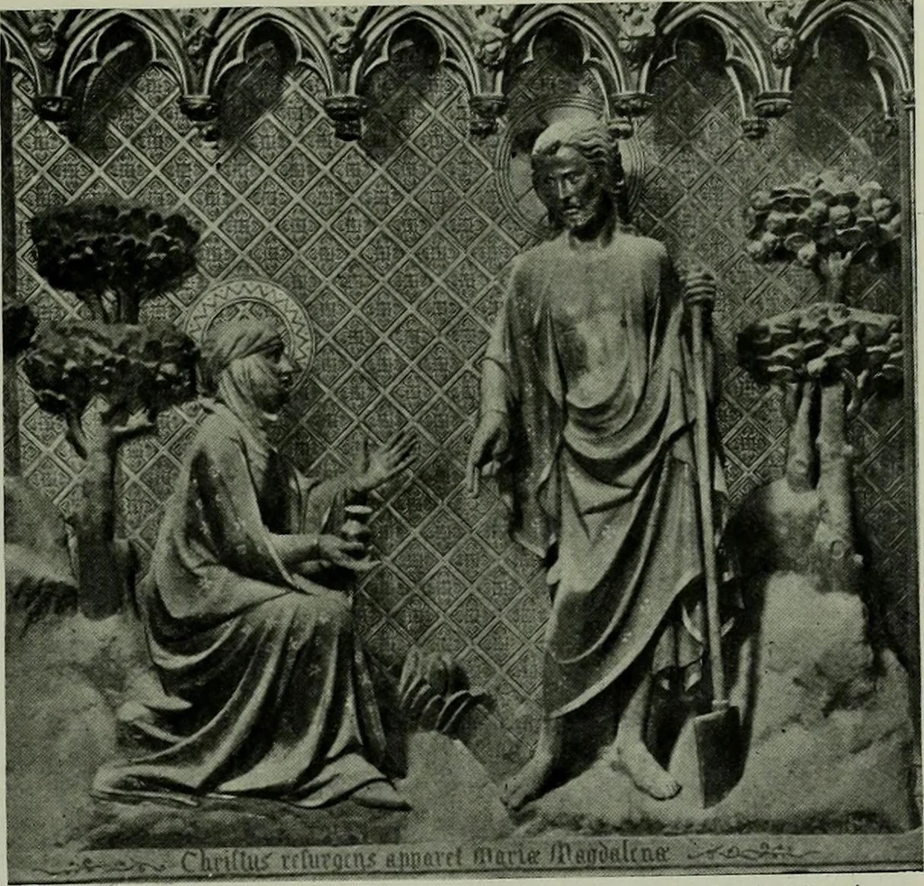An illustration from L'art religieux de la fin du moyen âge en France; étude sur l'iconographie du moyen âge et sur ses sources d'inspiration;, 1908, leaf 76