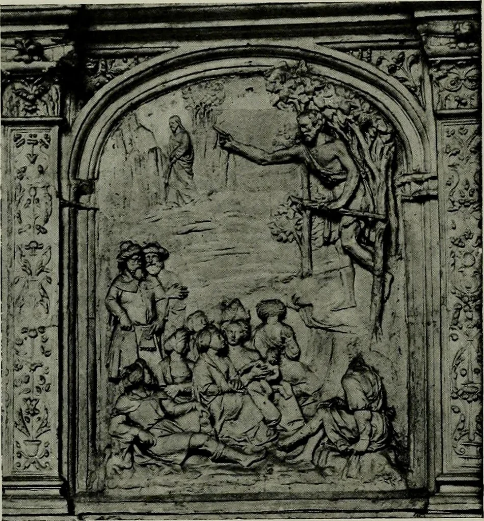 An illustration from L'art religieux de la fin du moyen âge en France; étude sur l'iconographie du moyen âge et sur ses sources d'inspiration;, 1908, leaf 77