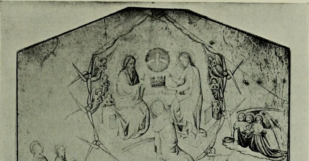An illustration from L'art religieux de la fin du moyen âge en France; étude sur l'iconographie du moyen âge et sur ses sources d'inspiration;, 1908, leaf 80