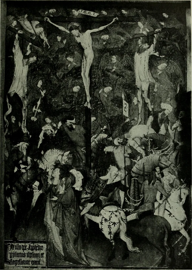An illustration from L'art religieux de la fin du moyen âge en France; étude sur l'iconographie du moyen âge et sur ses sources d'inspiration;, 1908, leaf 98