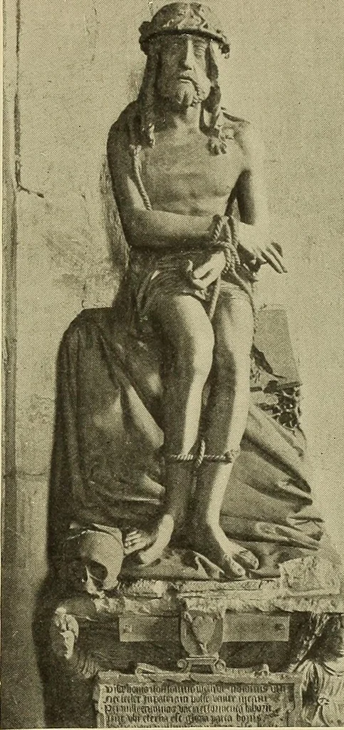 An illustration from L'art religieux de la fin du moyen âge en France; étude sur l'iconographie du moyen âge et sur ses sources d'inspiration;, 1908, leaf 104