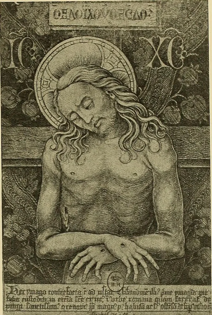 An illustration from L'art religieux de la fin du moyen âge en France; étude sur l'iconographie du moyen âge et sur ses sources d'inspiration;, 1908, leaf 110
