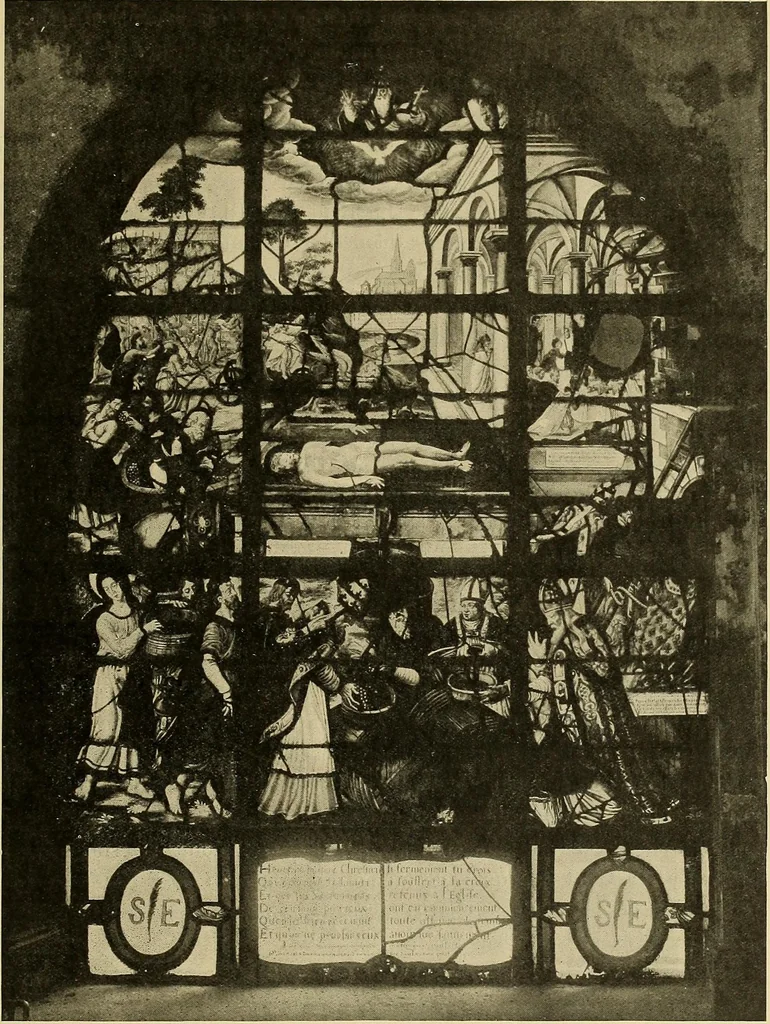An illustration from L'art religieux de la fin du moyen âge en France; étude sur l'iconographie du moyen âge et sur ses sources d'inspiration;, 1908, leaf 134