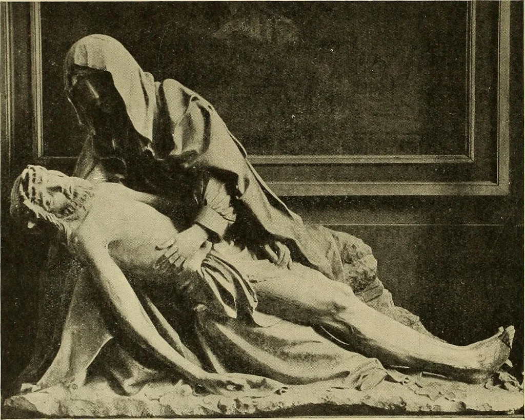 An illustration from L'art religieux de la fin du moyen âge en France; étude sur l'iconographie du moyen âge et sur ses sources d'inspiration;, 1908, leaf 141