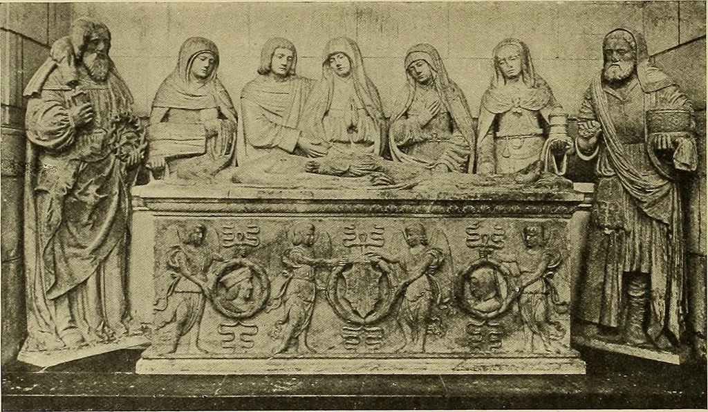 An illustration from L'art religieux de la fin du moyen âge en France; étude sur l'iconographie du moyen âge et sur ses sources d'inspiration;, 1908, leaf 149
