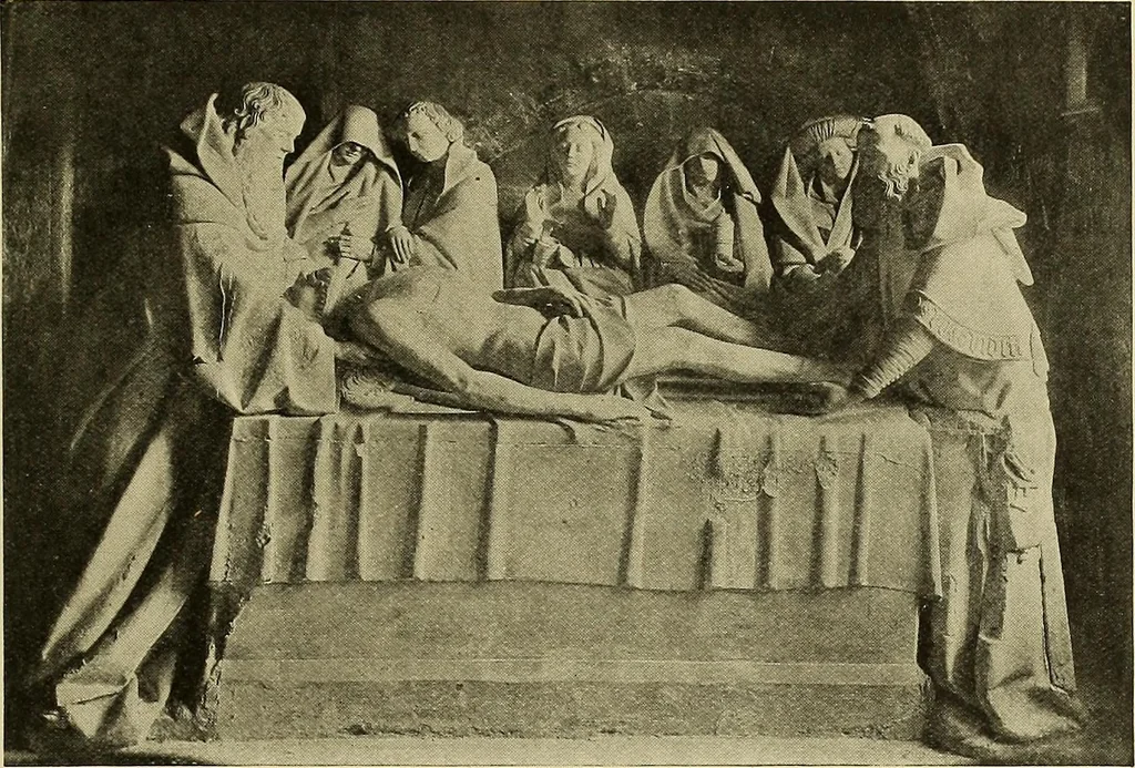 An illustration from L'art religieux de la fin du moyen âge en France; étude sur l'iconographie du moyen âge et sur ses sources d'inspiration;, 1908, leaf 150