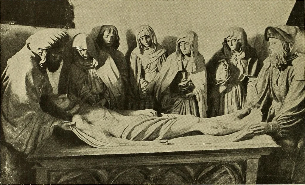 An illustration from L'art religieux de la fin du moyen âge en France; étude sur l'iconographie du moyen âge et sur ses sources d'inspiration;, 1908, leaf 151