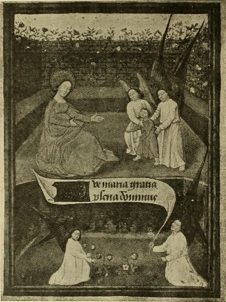 An illustration from L'art religieux de la fin du moyen âge en France; étude sur l'iconographie du moyen âge et sur ses sources d'inspiration;, 1908, leaf 169