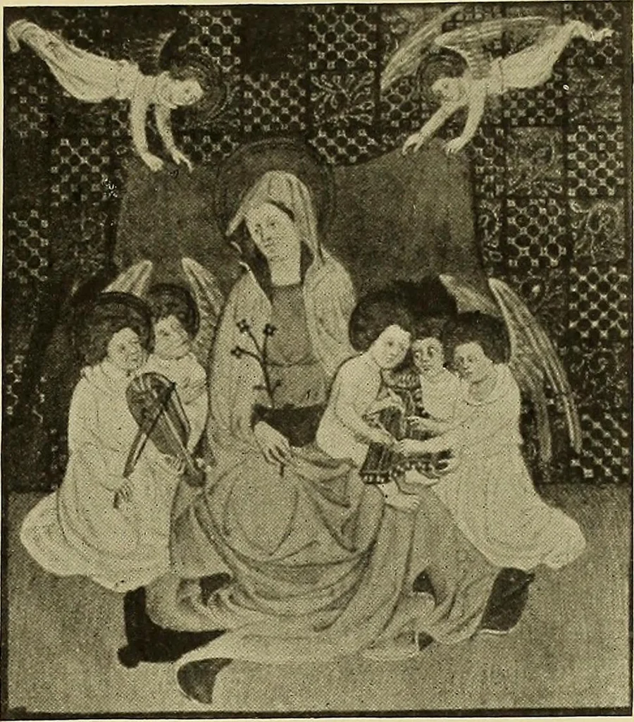 An illustration from L'art religieux de la fin du moyen âge en France; étude sur l'iconographie du moyen âge et sur ses sources d'inspiration;, 1908, leaf 170