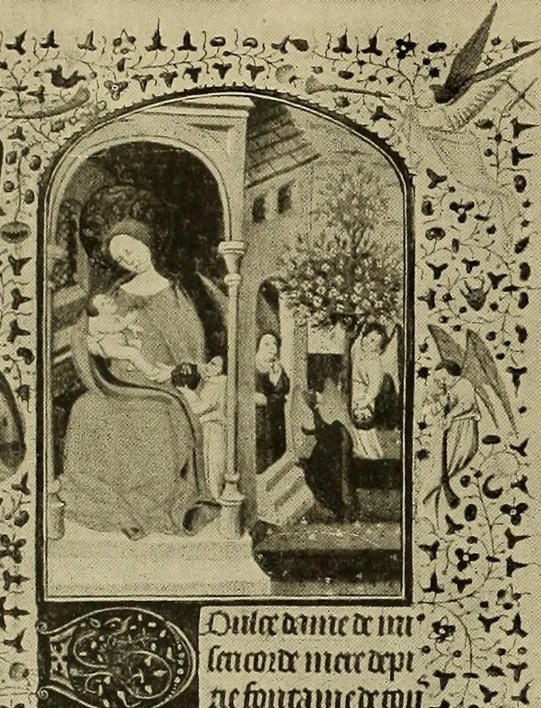 An illustration from L'art religieux de la fin du moyen âge en France; étude sur l'iconographie du moyen âge et sur ses sources d'inspiration;, 1908, leaf 171