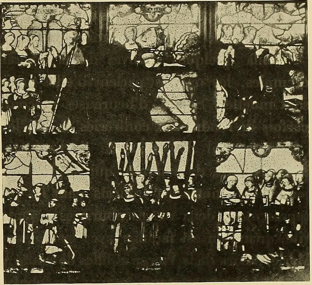 An illustration from L'art religieux de la fin du moyen âge en France; étude sur l'iconographie du moyen âge et sur ses sources d'inspiration;, 1908, leaf 196