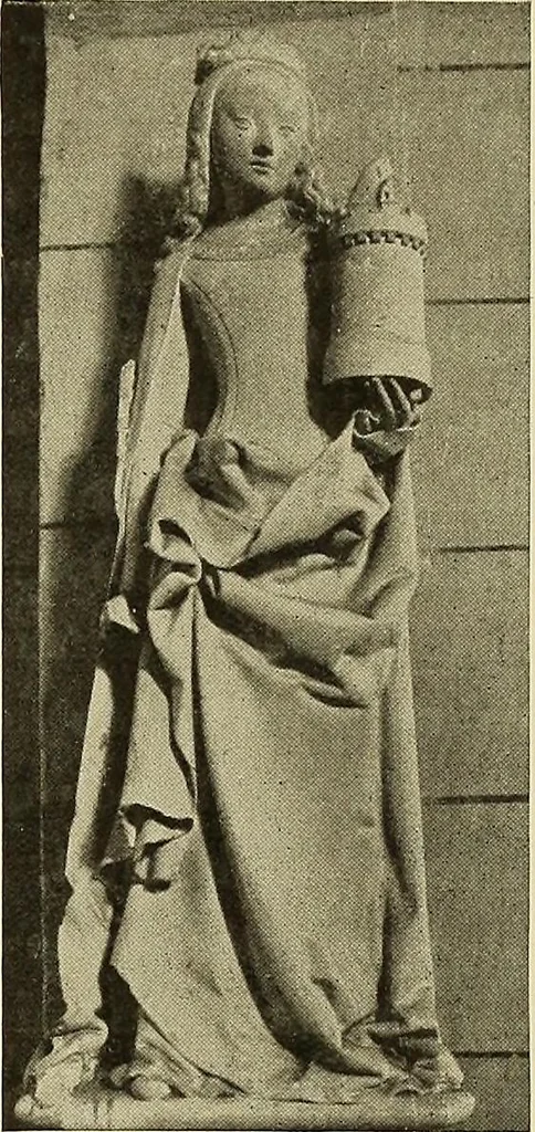 An illustration from L'art religieux de la fin du moyen âge en France; étude sur l'iconographie du moyen âge et sur ses sources d'inspiration;, 1908, leaf 208