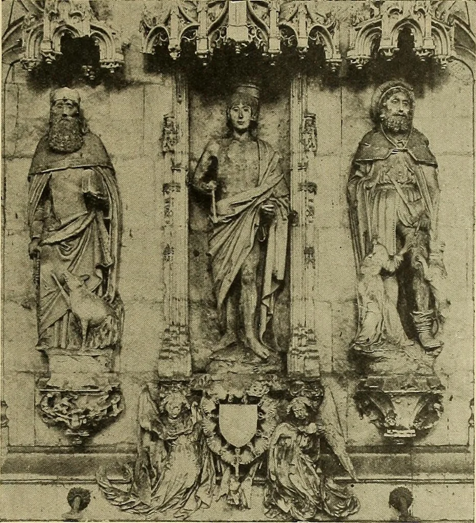 An illustration from L'art religieux de la fin du moyen âge en France; étude sur l'iconographie du moyen âge et sur ses sources d'inspiration;, 1908, leaf 218