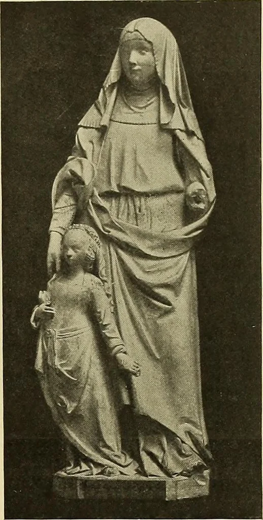 An illustration from L'art religieux de la fin du moyen âge en France; étude sur l'iconographie du moyen âge et sur ses sources d'inspiration;, 1908, leaf 220