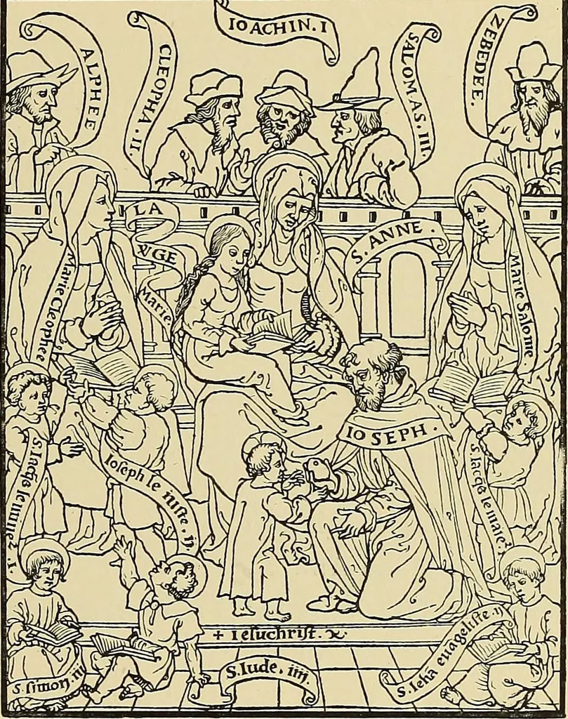 An illustration from L'art religieux de la fin du moyen âge en France; étude sur l'iconographie du moyen âge et sur ses sources d'inspiration;, 1908, leaf 244
