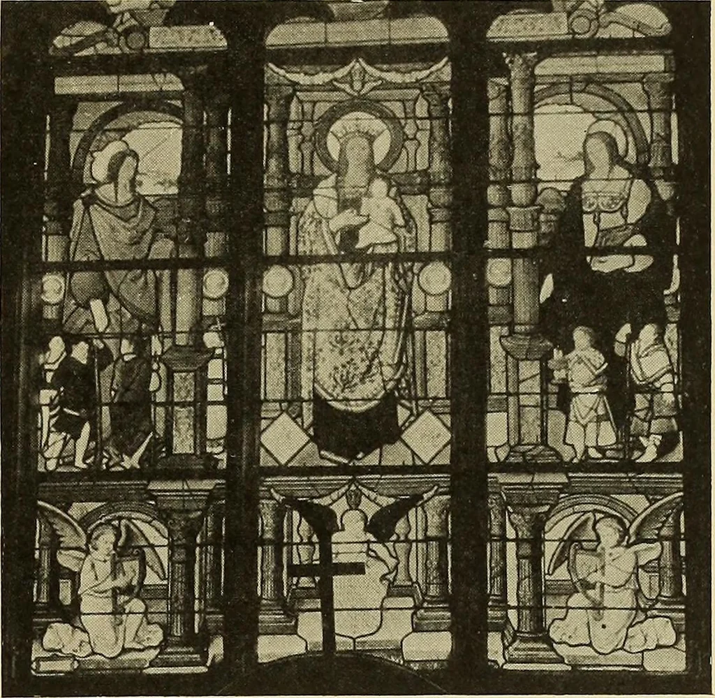 An illustration from L'art religieux de la fin du moyen âge en France; étude sur l'iconographie du moyen âge et sur ses sources d'inspiration;, 1908, leaf 246