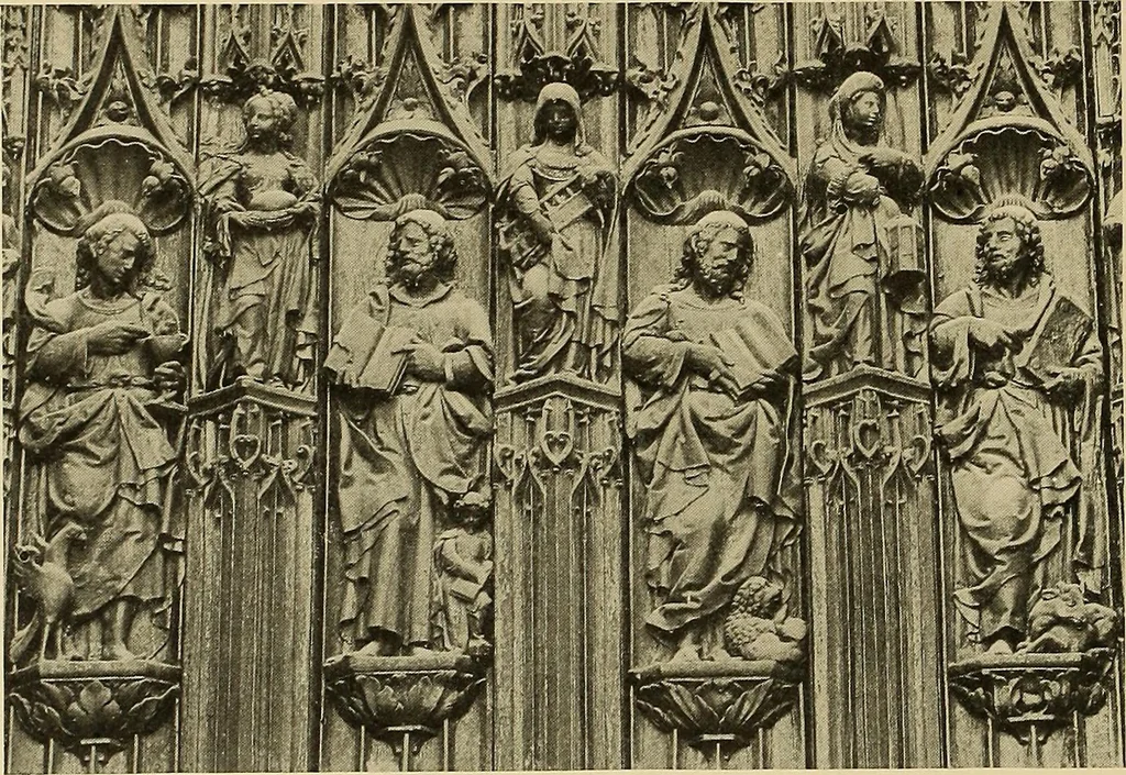 An illustration from L'art religieux de la fin du moyen âge en France; étude sur l'iconographie du moyen âge et sur ses sources d'inspiration;, 1908, leaf 251