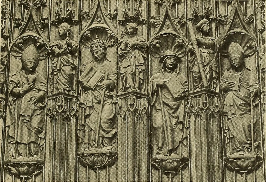 An illustration from L'art religieux de la fin du moyen âge en France; étude sur l'iconographie du moyen âge et sur ses sources d'inspiration;, 1908, leaf 252