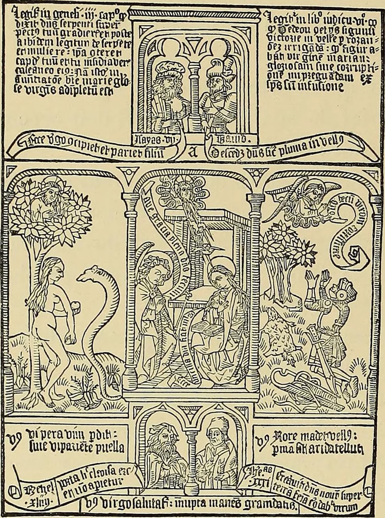 An illustration from L'art religieux de la fin du moyen âge en France; étude sur l'iconographie du moyen âge et sur ses sources d'inspiration;, 1908, leaf 267