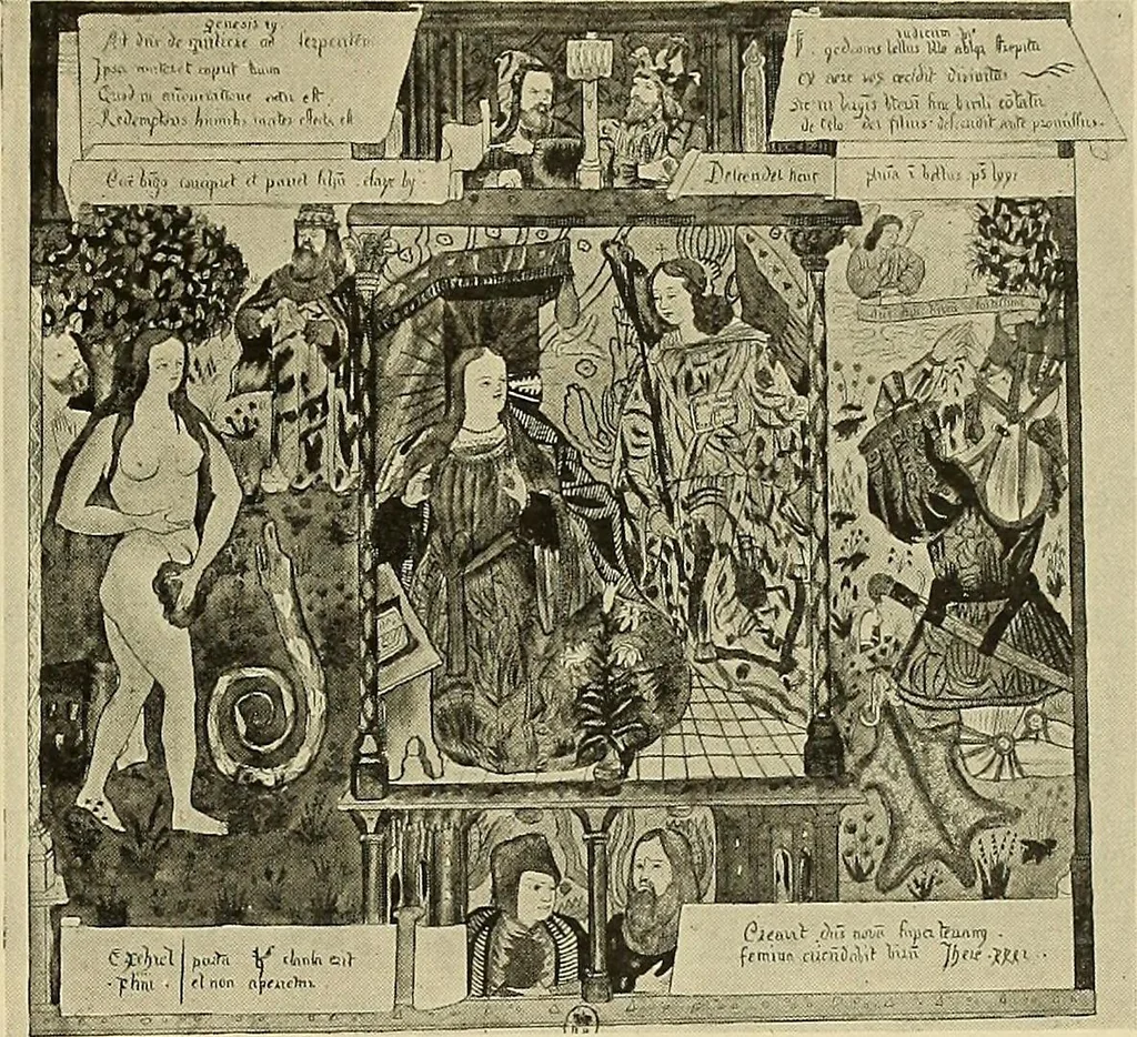 An illustration from L'art religieux de la fin du moyen âge en France; étude sur l'iconographie du moyen âge et sur ses sources d'inspiration;, 1908, leaf 268
