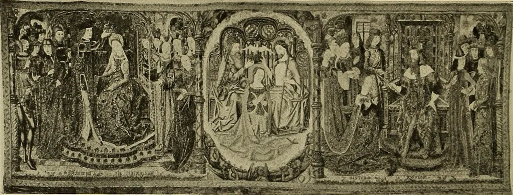 An illustration from L'art religieux de la fin du moyen âge en France; étude sur l'iconographie du moyen âge et sur ses sources d'inspiration;, 1908, leaf 271