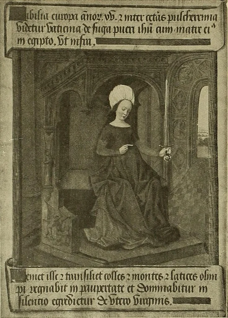 An illustration from L'art religieux de la fin du moyen âge en France; étude sur l'iconographie du moyen âge et sur ses sources d'inspiration;, 1908, leaf 303