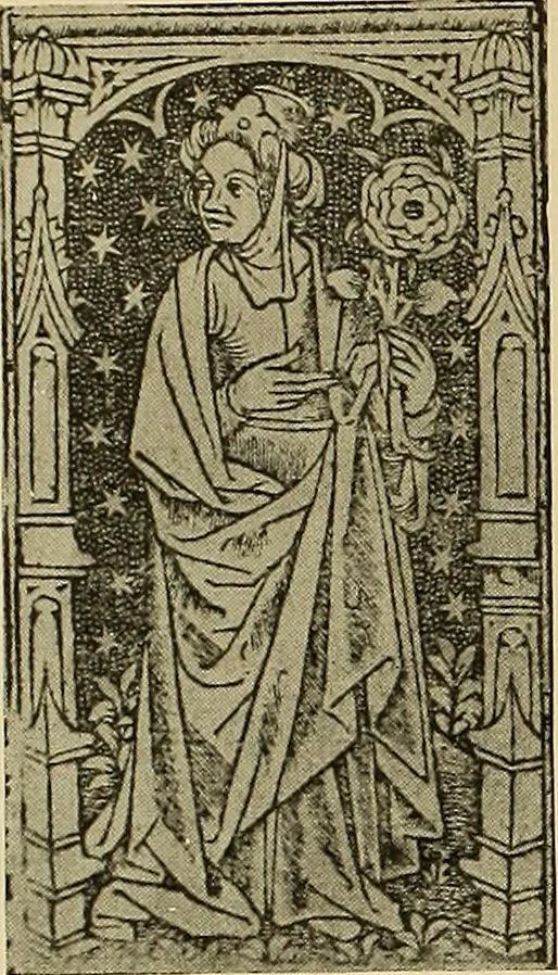 An illustration from L'art religieux de la fin du moyen âge en France; étude sur l'iconographie du moyen âge et sur ses sources d'inspiration;, 1908, leaf 305