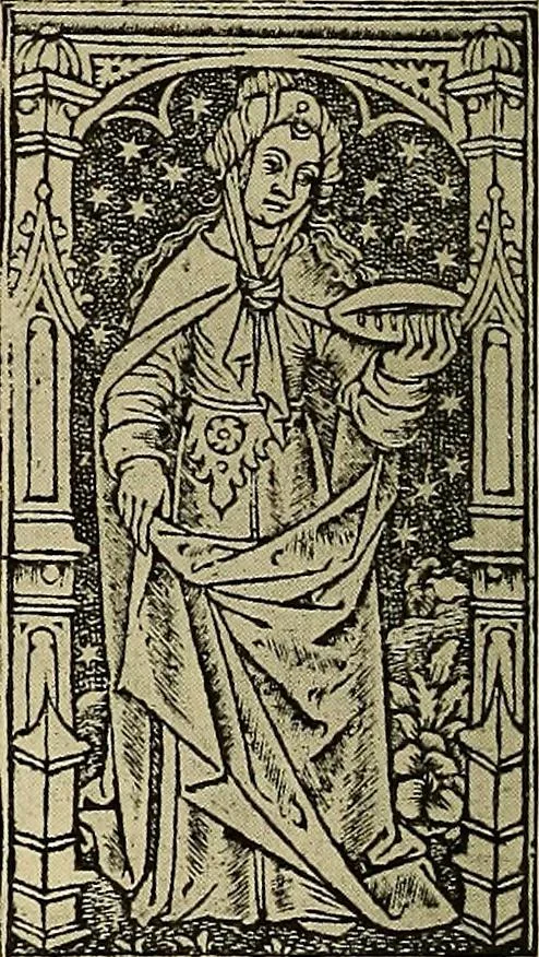 An illustration from L'art religieux de la fin du moyen âge en France; étude sur l'iconographie du moyen âge et sur ses sources d'inspiration;, 1908, leaf 305