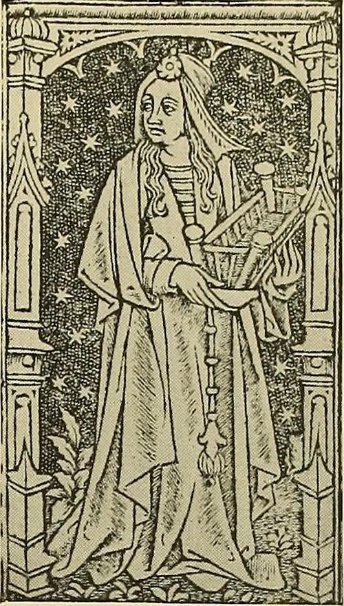 An illustration from L'art religieux de la fin du moyen âge en France; étude sur l'iconographie du moyen âge et sur ses sources d'inspiration;, 1908, leaf 306