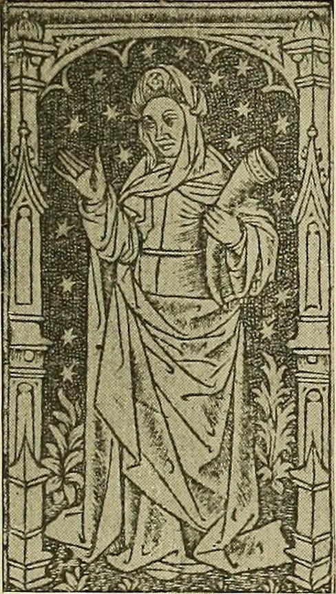 An illustration from L'art religieux de la fin du moyen âge en France; étude sur l'iconographie du moyen âge et sur ses sources d'inspiration;, 1908, leaf 306
