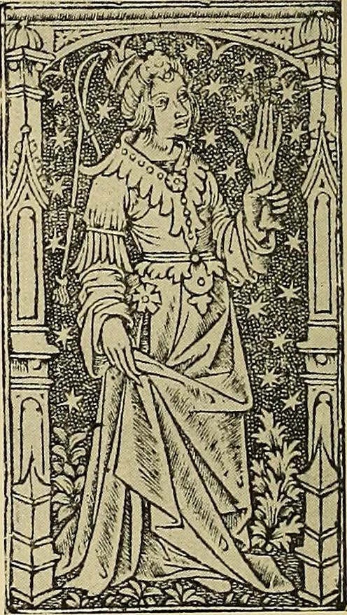 An illustration from L'art religieux de la fin du moyen âge en France; étude sur l'iconographie du moyen âge et sur ses sources d'inspiration;, 1908, leaf 307