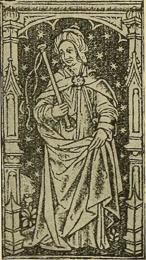 An illustration from L'art religieux de la fin du moyen âge en France; étude sur l'iconographie du moyen âge et sur ses sources d'inspiration;, 1908, leaf 308