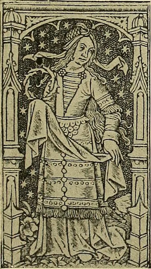An illustration from L'art religieux de la fin du moyen âge en France; étude sur l'iconographie du moyen âge et sur ses sources d'inspiration;, 1908, leaf 308