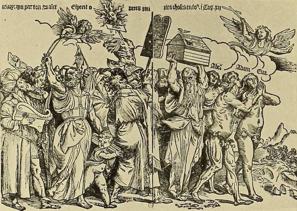 An illustration from L'art religieux de la fin du moyen âge en France; étude sur l'iconographie du moyen âge et sur ses sources d'inspiration;, 1908, leaf 317