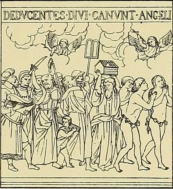An illustration from L'art religieux de la fin du moyen âge en France; étude sur l'iconographie du moyen âge et sur ses sources d'inspiration;, 1908, leaf 318