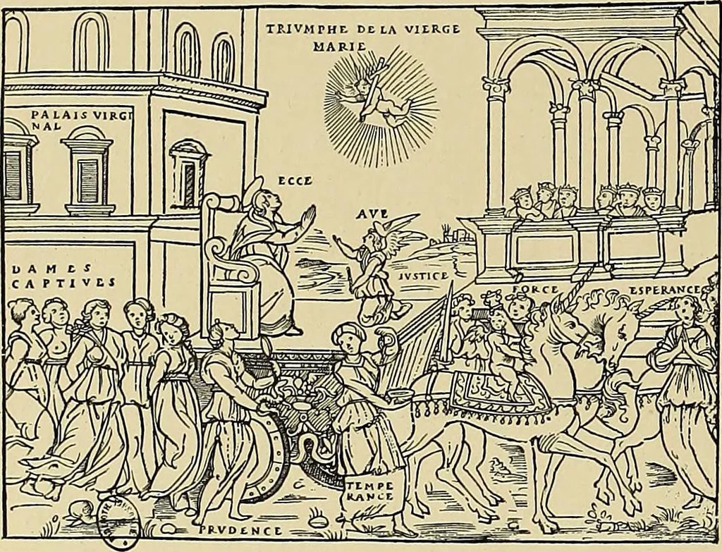 An illustration from L'art religieux de la fin du moyen âge en France; étude sur l'iconographie du moyen âge et sur ses sources d'inspiration;, 1908, leaf 323