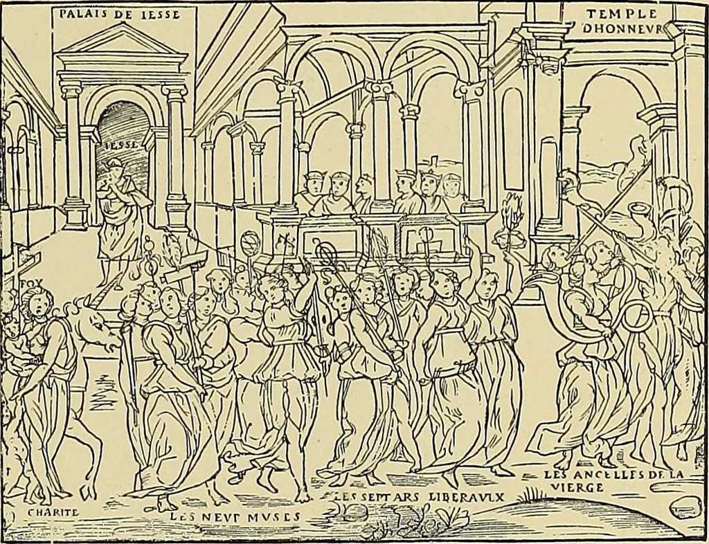 An illustration from L'art religieux de la fin du moyen âge en France; étude sur l'iconographie du moyen âge et sur ses sources d'inspiration;, 1908, leaf 324