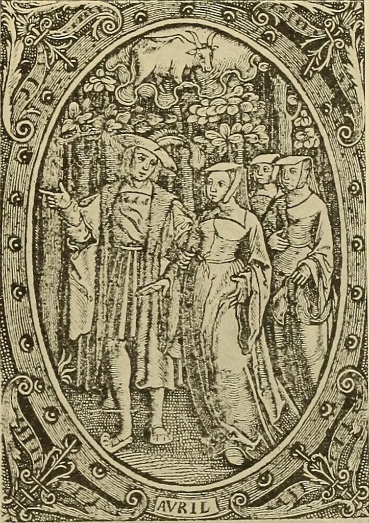 An illustration from L'art religieux de la fin du moyen âge en France; étude sur l'iconographie du moyen âge et sur ses sources d'inspiration;, 1908, leaf 344