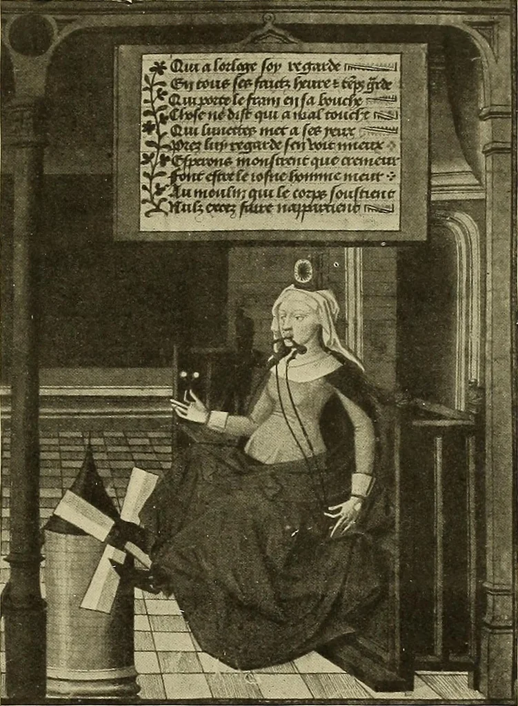 An illustration from L'art religieux de la fin du moyen âge en France; étude sur l'iconographie du moyen âge et sur ses sources d'inspiration;, 1908, leaf 352