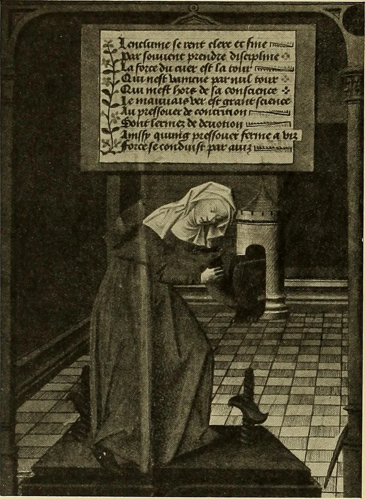 An illustration from L'art religieux de la fin du moyen âge en France; étude sur l'iconographie du moyen âge et sur ses sources d'inspiration;, 1908, leaf 355