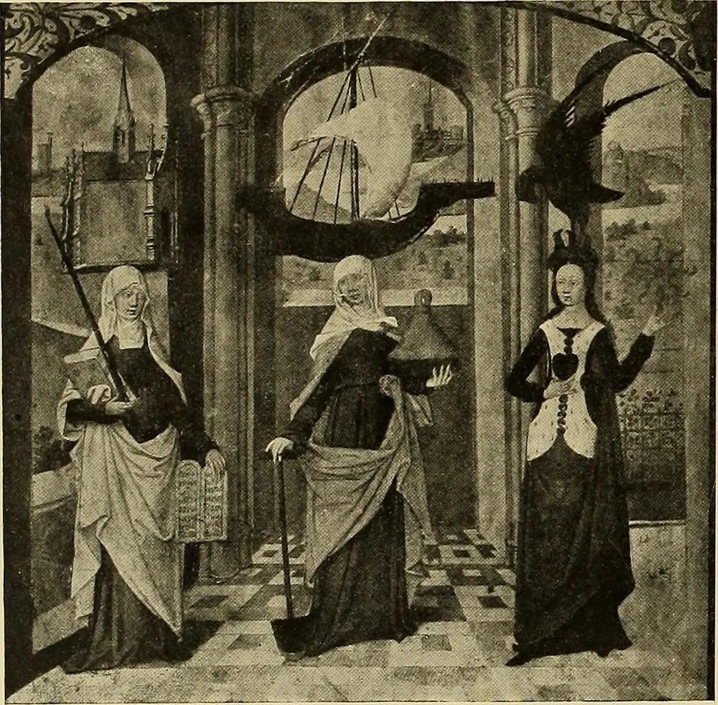 An illustration from L'art religieux de la fin du moyen âge en France; étude sur l'iconographie du moyen âge et sur ses sources d'inspiration;, 1908, leaf 359