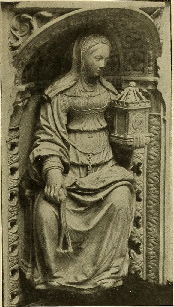 An illustration from L'art religieux de la fin du moyen âge en France; étude sur l'iconographie du moyen âge et sur ses sources d'inspiration;, 1908, leaf 366