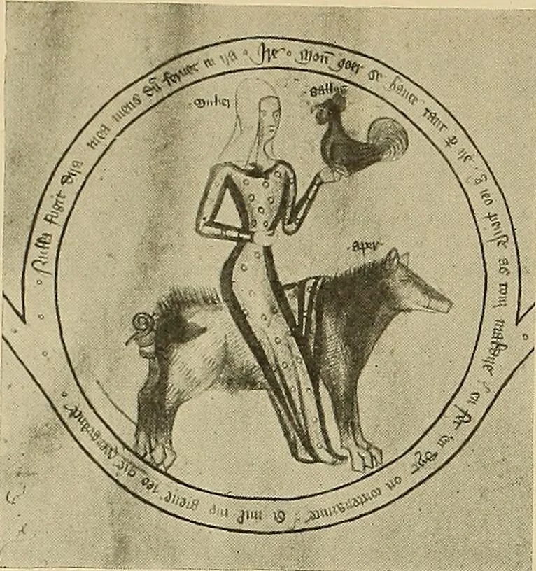 An illustration from L'art religieux de la fin du moyen âge en France; étude sur l'iconographie du moyen âge et sur ses sources d'inspiration;, 1908, leaf 373
