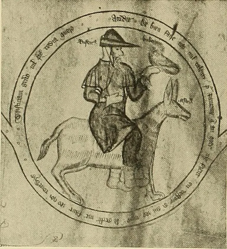 An illustration from L'art religieux de la fin du moyen âge en France; étude sur l'iconographie du moyen âge et sur ses sources d'inspiration;, 1908, leaf 373